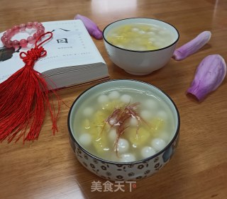 菠萝酒酿小圆子的做法步骤：8