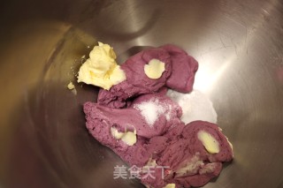 低糖紫薯吐司的做法步骤：4