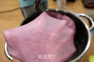 低糖紫薯吐司的做法步骤：5