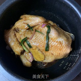 电饭煲焖鸡的做法步骤：7