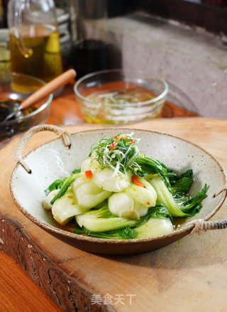 白灼青菜的做法步骤：5