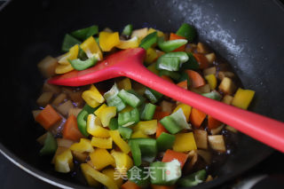 彩椒杏鲍菇的做法步骤：8