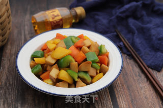 彩椒杏鲍菇的做法步骤：9