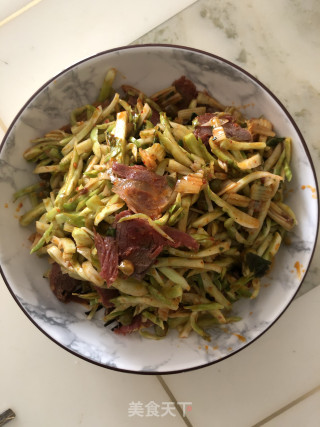 儿菜丝拌牛肉的做法步骤：5