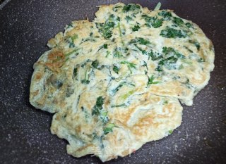 香菜摊鹅蛋的做法步骤：5