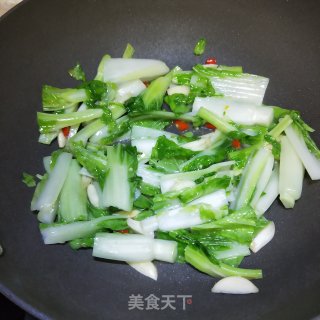 辣炒白菜心的做法步骤：6