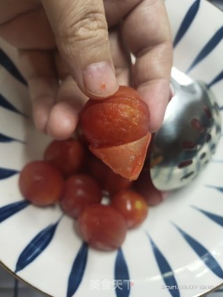 酸酸甜甜的话梅番茄，是夏天的味道的做法步骤：3