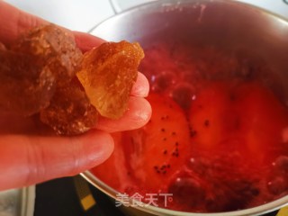 雪梨玫瑰花的做法步骤：6