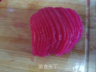 雪梨玫瑰花的做法步骤：8