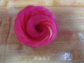 雪梨玫瑰花的做法步骤：10