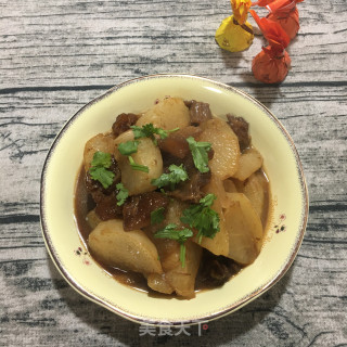 萝卜烧牛筋的做法步骤：9