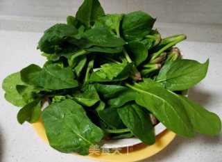 菠菜炒鹅蛋的做法步骤：5