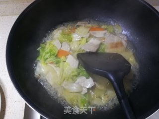 风味别致的臭干烧白菜的做法步骤：7