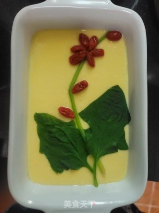 菠菜杞子蒸蛋的做法步骤：10