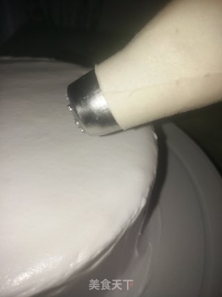流苏花边草莓蛋糕的做法步骤：16