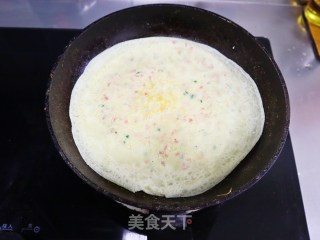 香葱蛋奶煎饼❗️营养丰富，又香又软，十分钟快手早餐❗️的做法步骤：7
