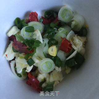 香辣肉丝炒豆腐的做法步骤：6