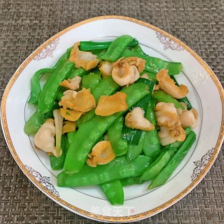 荷兰豆炒鲍鱼的做法步骤：11