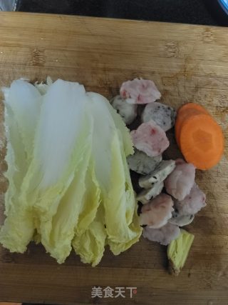 白菜丸子汤的做法步骤：2
