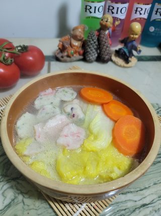 白菜丸子汤的做法步骤：7