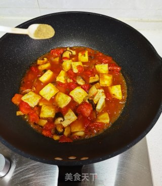 西红柿烧豆腐的做法步骤：12