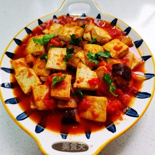 西红柿烧豆腐的做法步骤：15