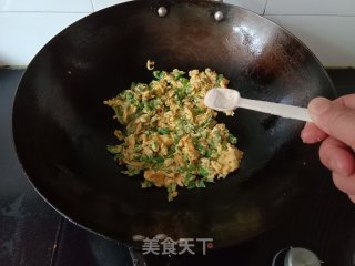 青椒炒鸡蛋的做法步骤：6