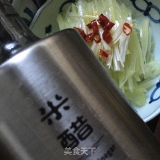 糖醋莴笋丝的做法步骤：5