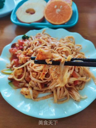 西红柿鸡蛋炒面的做法步骤：13