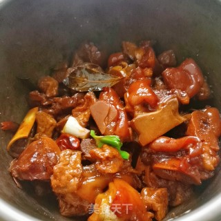 油豆腐烧猪蹄的做法步骤：13