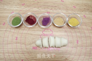 花朵牛奶馒头的做法步骤：9