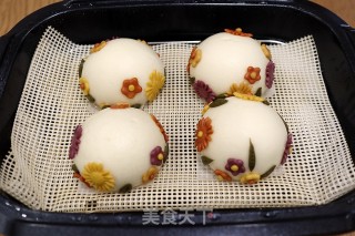 花朵牛奶馒头的做法步骤：18