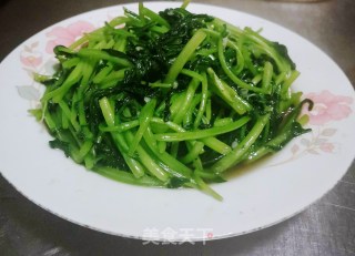 清炒茼蒿的做法步骤：8