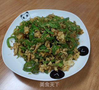 青椒炒鹅蛋的做法步骤：5