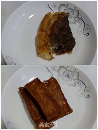 武冈豆腐炒腊肉的做法步骤：1