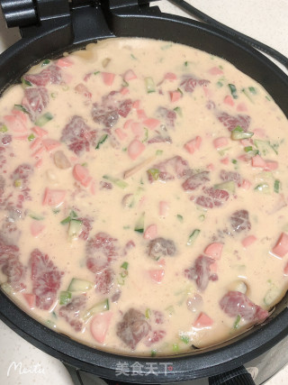 牛肉煎饼的做法步骤：4
