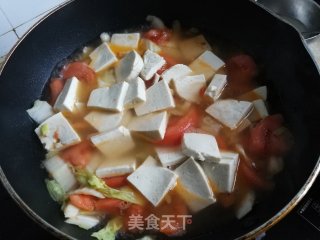番茄白菜炖豆腐的做法步骤：7