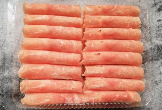 水煮羊肉卷的做法步骤：1