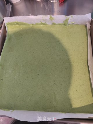 抹茶草莓卷的做法步骤：9