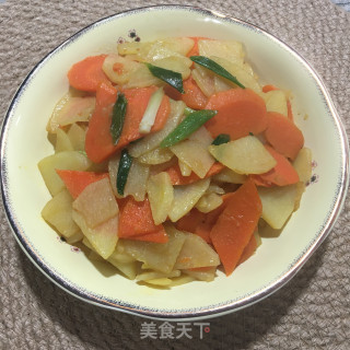香葱蚝油土豆片的做法步骤：8