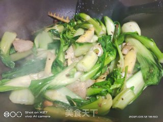 黄瓜春笋炒肉片的做法步骤：4