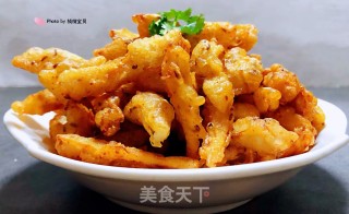 酥炸杏鲍菇的做法步骤：12