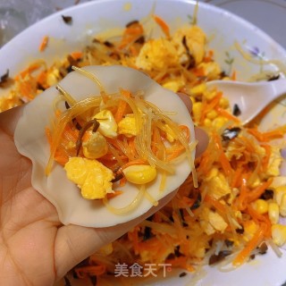 粉丝馅素菜饺子的做法步骤：9