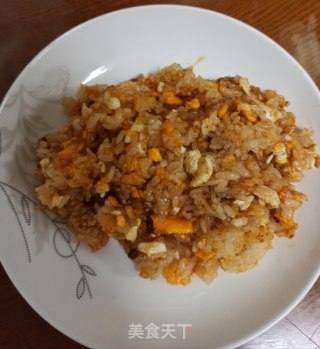 韩式辣酱鸡蛋炒饭的做法步骤：5