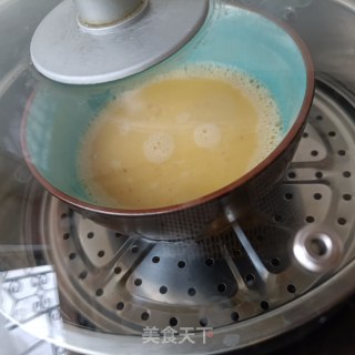 蜢子虾酱蒸蛋的做法步骤：7