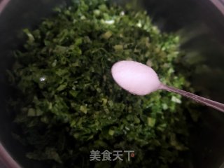 小白菜素包子的做法步骤：4