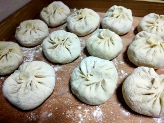 小白菜素包子的做法步骤：17