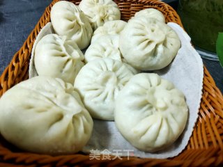 小白菜素包子的做法步骤：20