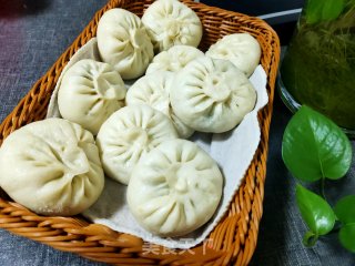 小白菜素包子的做法步骤：22