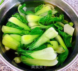 素炒香菇油菜的做法步骤：3